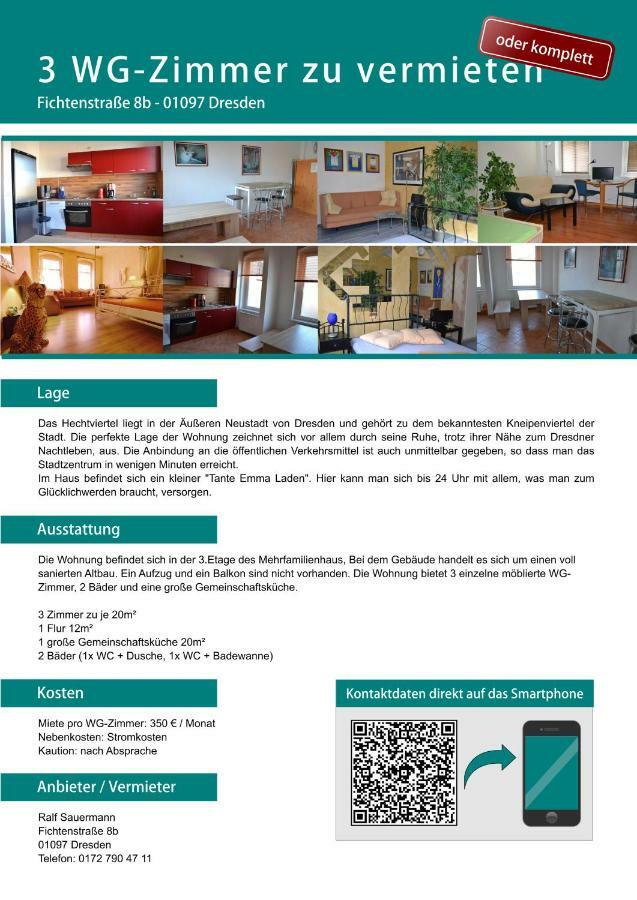 Ferienwohnung Residenz Bis 6 Gaeste , Ferienwohnung Dresden Bis 4 Gaeste, Ferienwohnung Elbflorenz Bis 2 Gaeste Kültér fotó